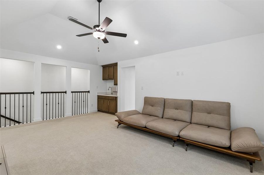 Furnished interior view inside a new home in Fields Villas - Darling Homes, Frisco (Image 30).