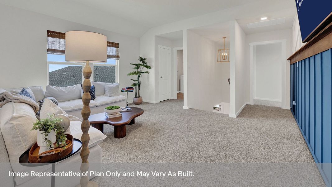 Furnished interior view inside a new home in Whisper South, San Marcos (Image 17).