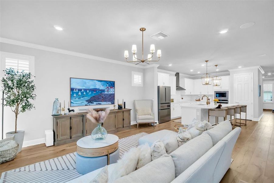 Furnished interior view inside a new home in , Palm Harbor (Image 16).