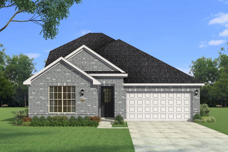 Representative exterior photo of a completed home built from the Amelia by Mattamy Homes in Arbors at Legacy Hills, Celina, TX (Image 20).