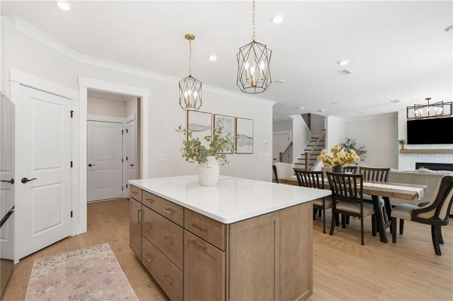 Furnished interior view inside a new home in , Flowery Branch (Image 10).