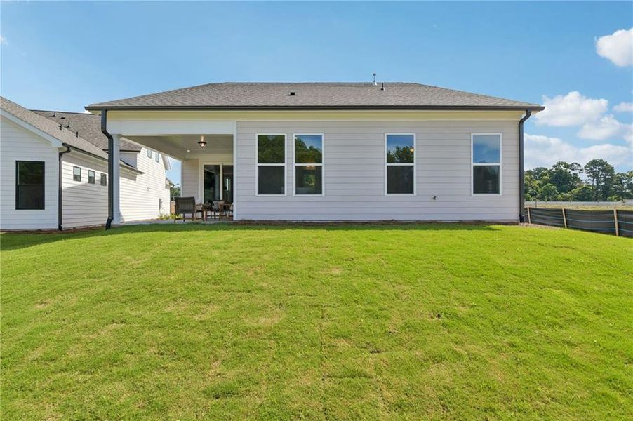 Exterior details and patio area of a home in Aberdeen, Hoschton (Image 27). Exterior details and patio area of a home in Aberdeen, Hoschton (Image 27).