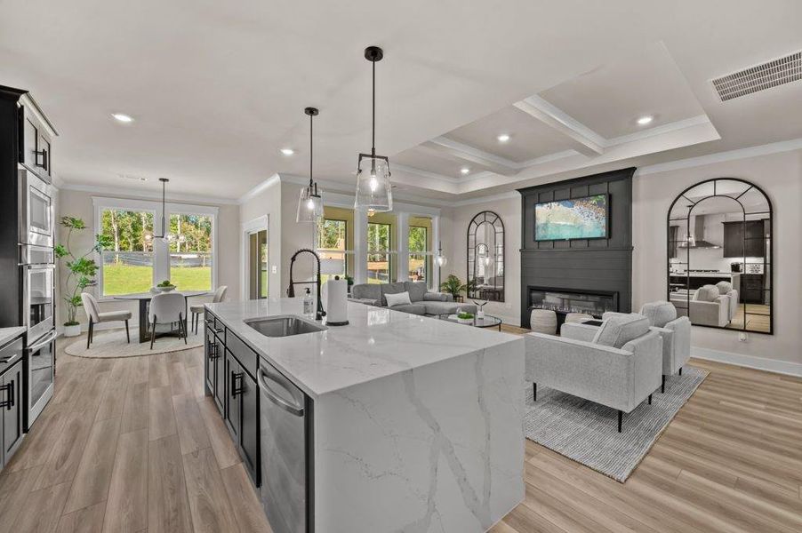 Furnished interior view inside a new home in Pinecrest Ridge, Dacula (Image 16).