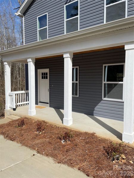Exterior details and patio area of a home in , Statesville (Image 19).