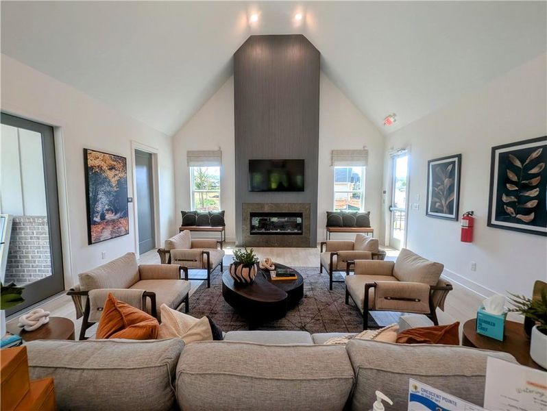 Furnished interior view inside a new home in Crescent Pointe at Great Sky, Canton (Image 10).