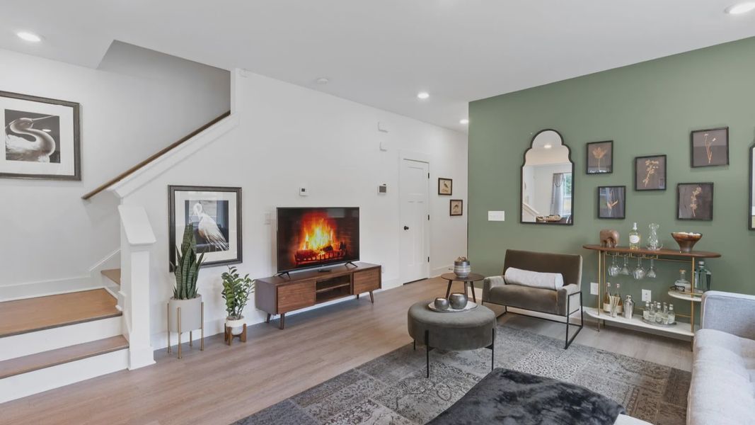 Furnished interior view inside a new home in Saluda Crossing, Piedmont (Image 13). Furnished interior view inside a new home in Saluda Crossing, Piedmont (Image 13).