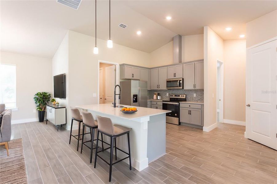 Furnished interior view inside a new home in , Punta Gorda (Image 4). Furnished interior view inside a new home in , Punta Gorda (Image 4).