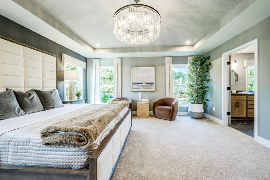 Representative furnished interior of a home built from the Beckett by Fischer Homes in Veranda Manor, Canton (Image 33).