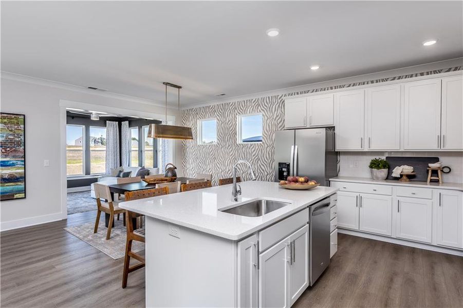 Furnished interior view inside a new home in , Cartersville (Image 12).
