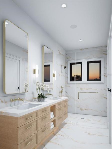 Furnished interior view inside a new home in , Redington Shores (Image 5).