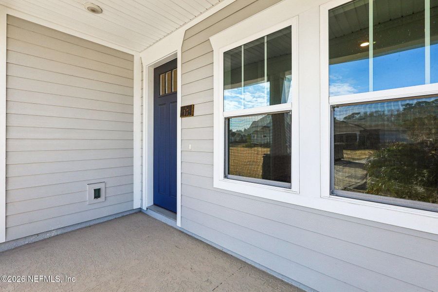Exterior details and patio area of a home in Brookside at Shearwater, St. Augustine (Image 29).