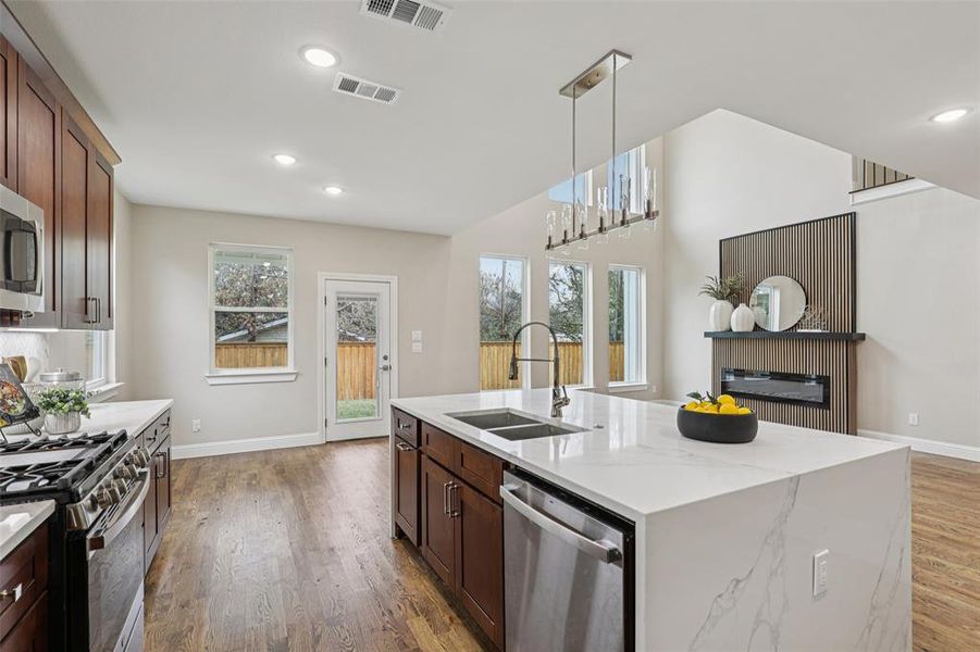 Furnished interior view inside a new home in , Keller (Image 13). Furnished interior view inside a new home in , Keller (Image 13).