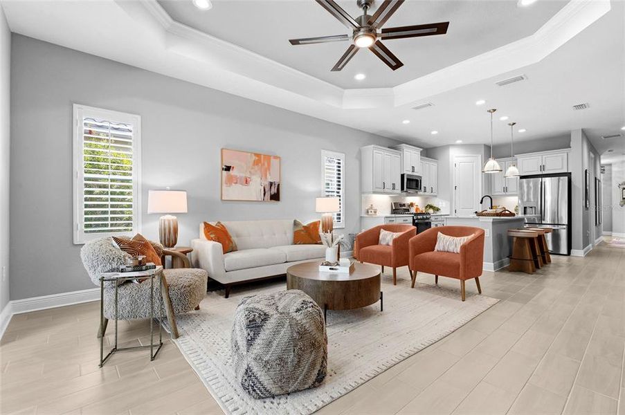 Furnished interior view inside a new home in , Sarasota (Image 9).