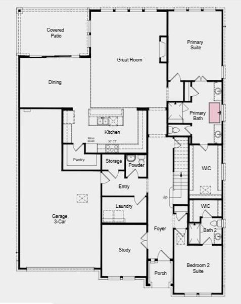 Additional Highlights Include: Free-standing tub at primary bath.