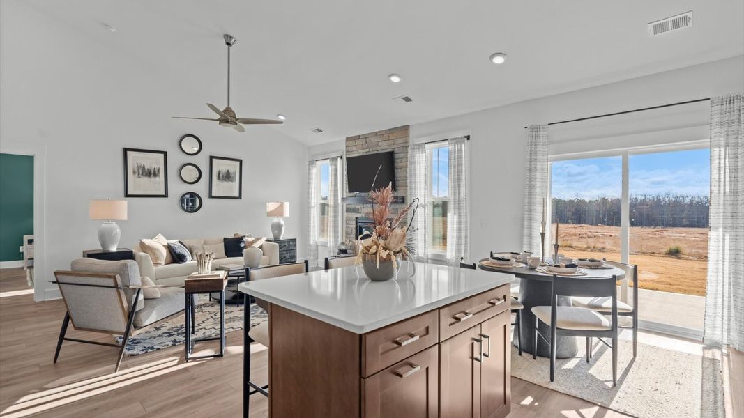 Representative furnished interior of a home built from the Parker by DRB Homes in Foxbank, Gray Court (Image 8).
