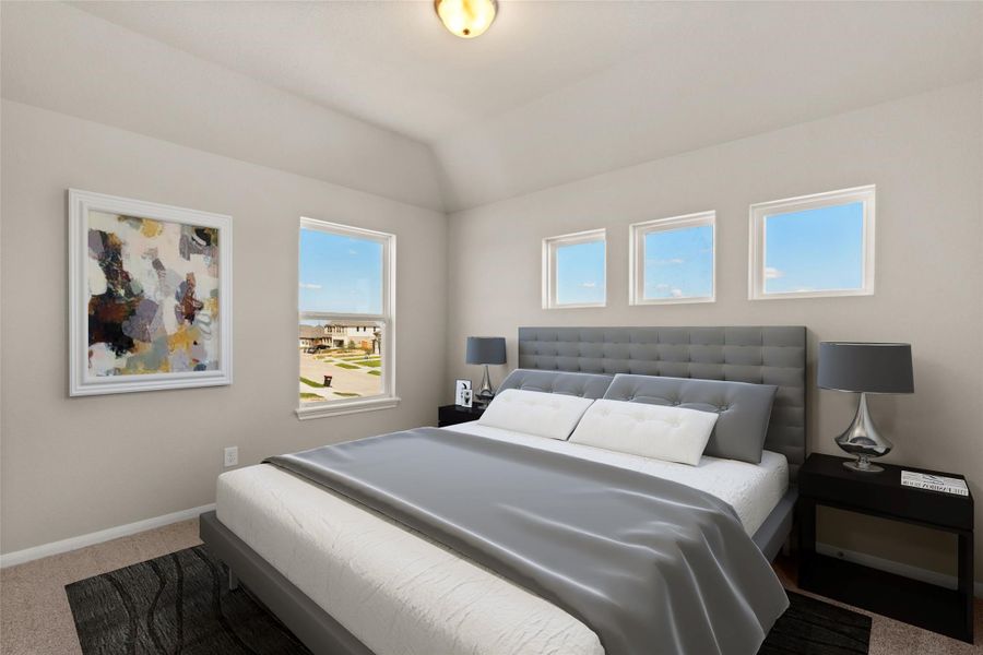 Furnished interior view inside a new home in Spring Creek Trails, Magnolia (Image 11).