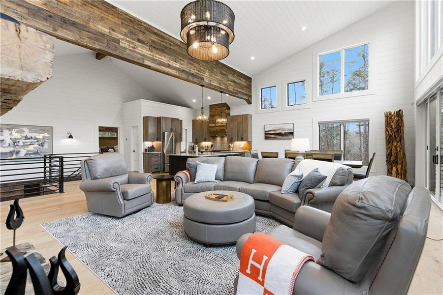 Furnished interior view inside a new home in , Blue Ridge (Image 36).