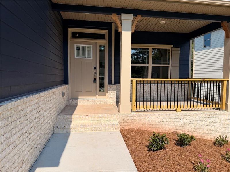 Exterior details and patio area of a home in Magnolia Villas, Cornelia (Image 20).