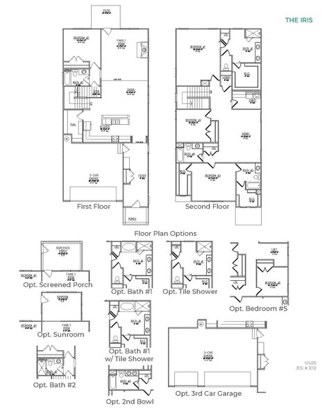 2D floor plan layout for the Plan by D.R. Horton in Sheep Island, Summerville, SC (Image 3).