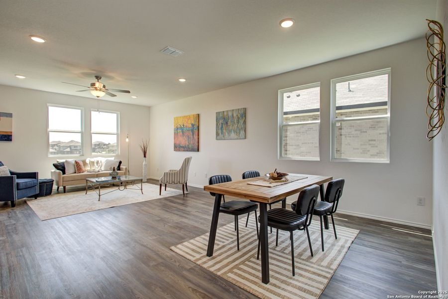 Furnished interior view inside a new home in Comanche Ridge, San Antonio (Image 45).