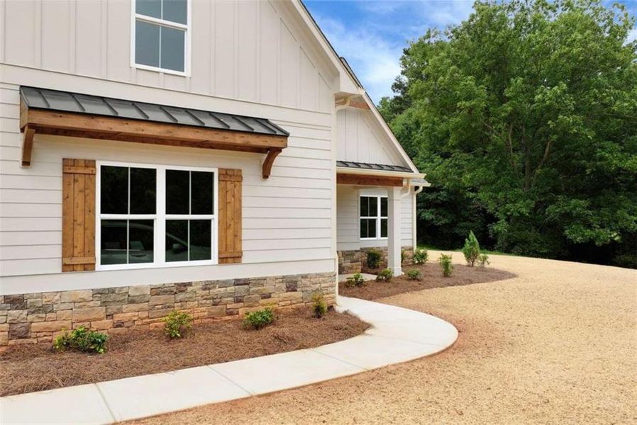 Exterior details and patio area of a home in , Maysville (Image 31).