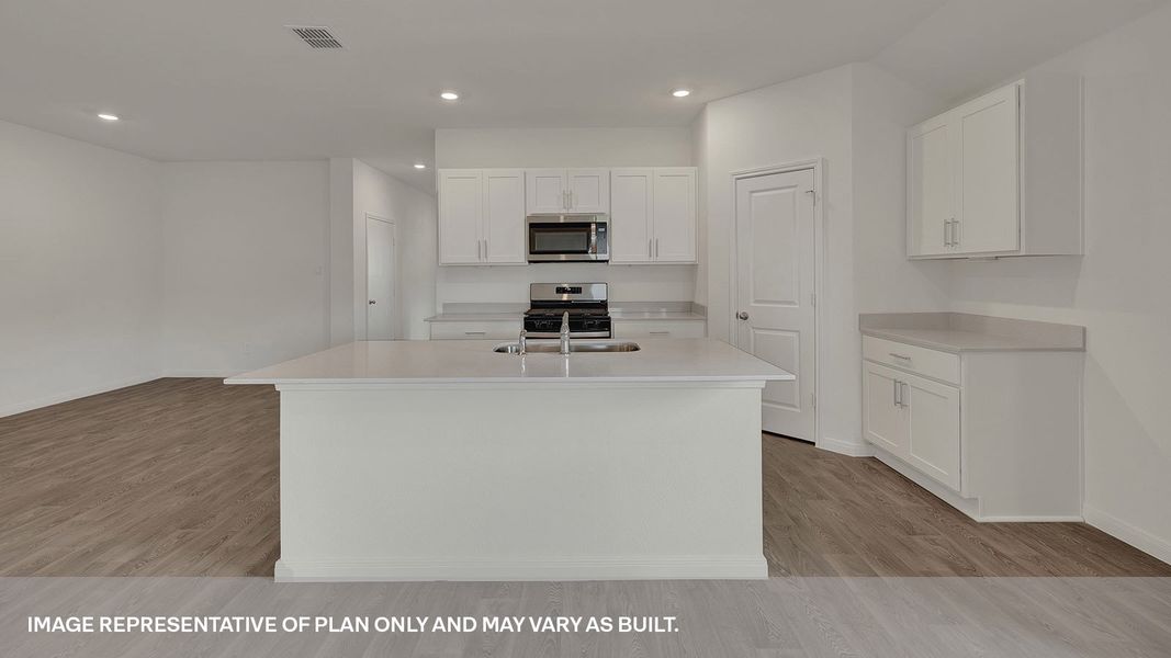 Furnished interior view inside a new home in Trace, San Marcos (Image 5).