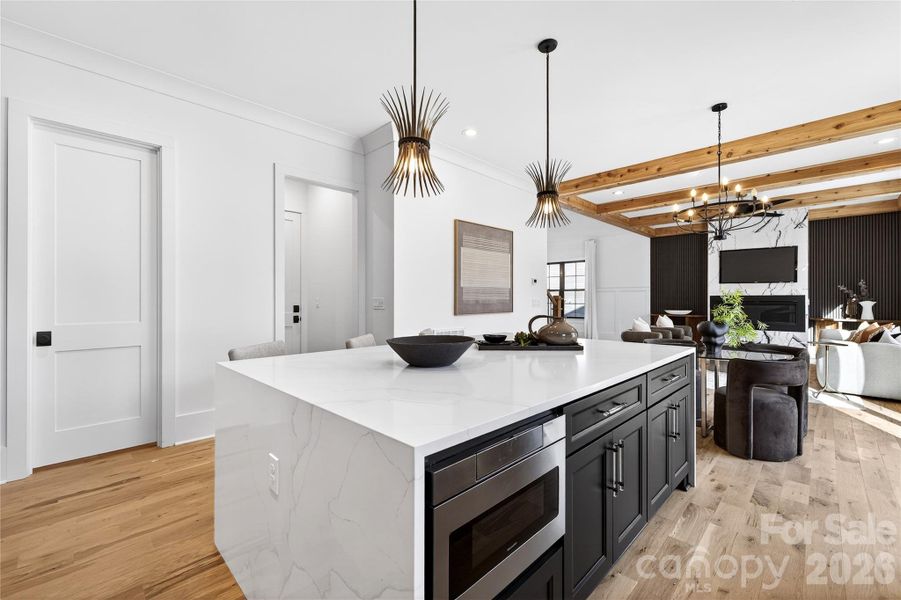 Furnished interior view inside a new home in , Charlotte (Image 39).