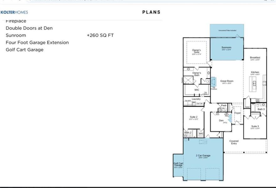 2D floor plan layout of this home in , Hoschton, GA (Image 5).