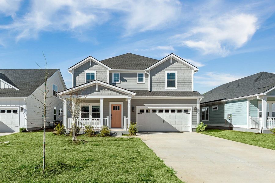 Front exterior of a new home in , Summerville, SC, highlighting curb appeal (Image 1). Front exterior of a new home in , Summerville, SC, highlighting curb appeal (Image 1).