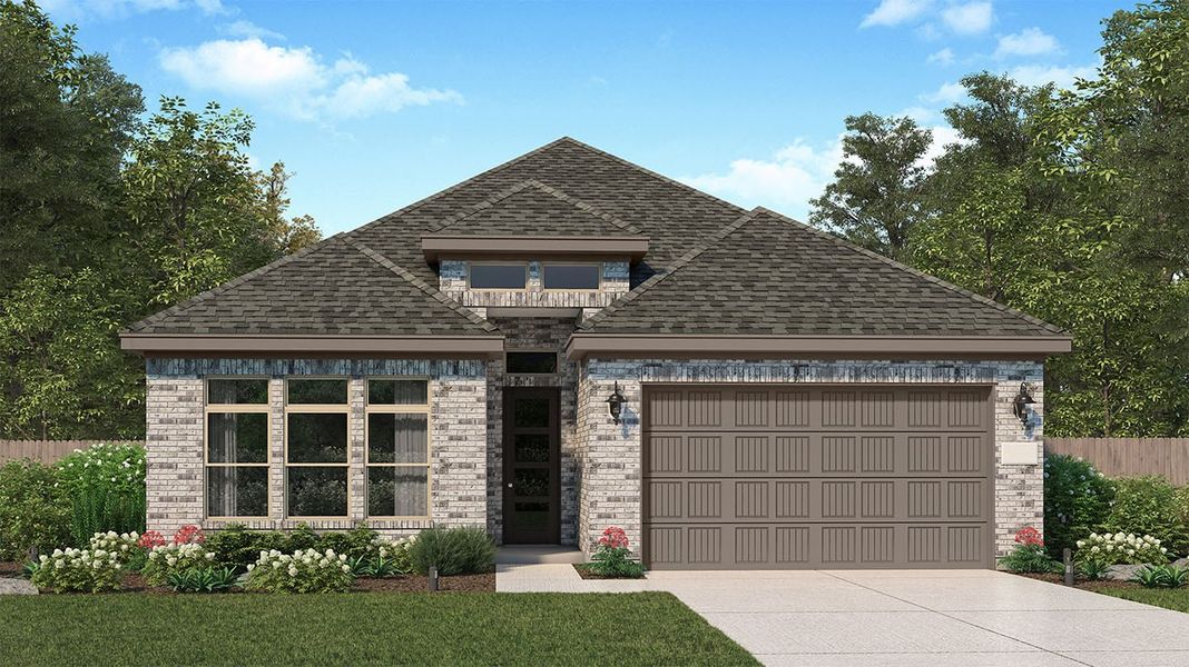Representative exterior photo of a completed home built from the Kyle by Risewell Homes in 6 Creeks, Kyle, TX (Image 3).