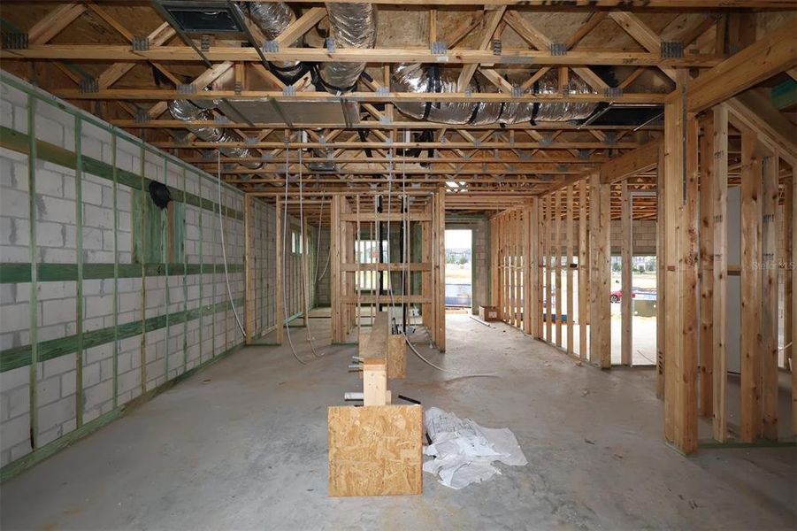 In-progress construction of a new home in Lake Star at Ovation, Winter Garden, FL (Image 12).
