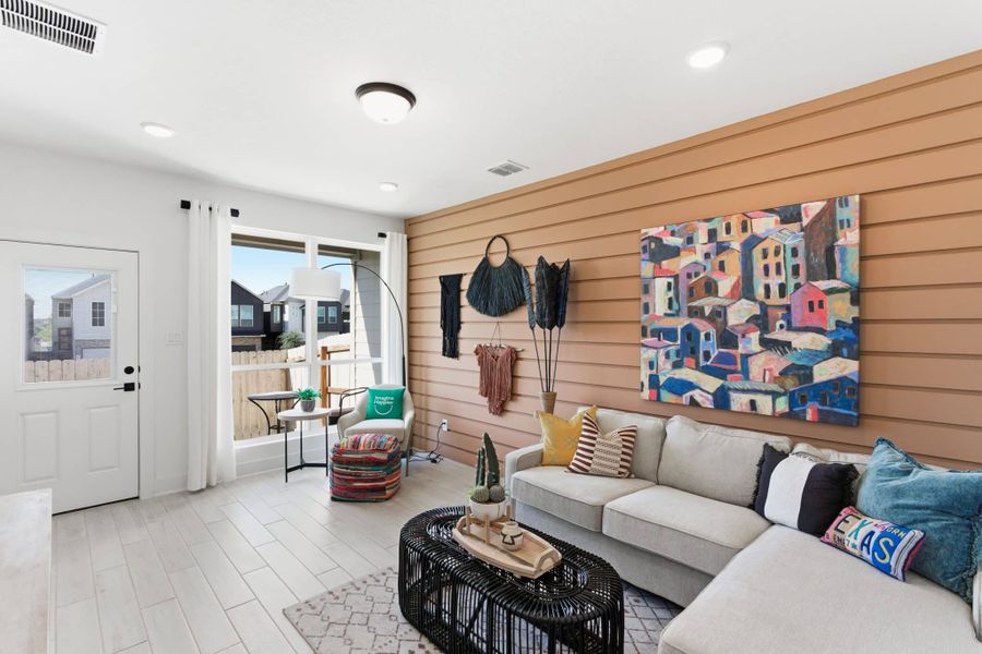 Furnished interior view inside a new home in Rose Hill, San Antonio (Image 23).