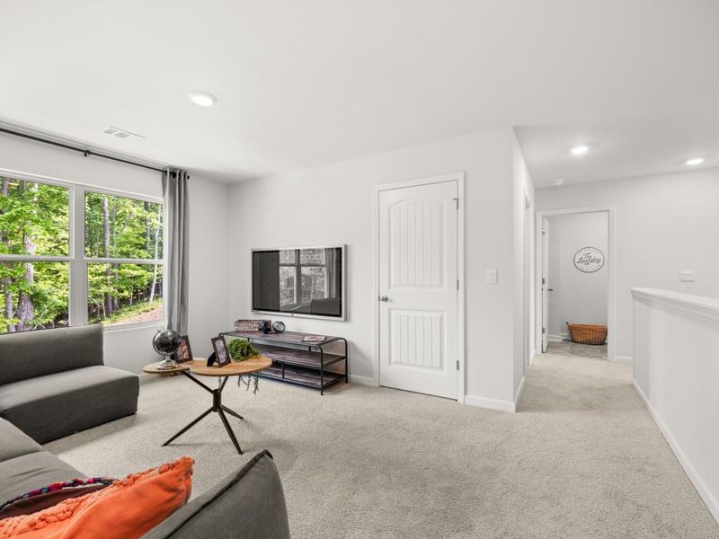 Furnished interior view inside a new home in Parkside at Carter Grove, Cartersville (Image 6). Furnished interior view inside a new home in Parkside at Carter Grove, Cartersville (Image 6).