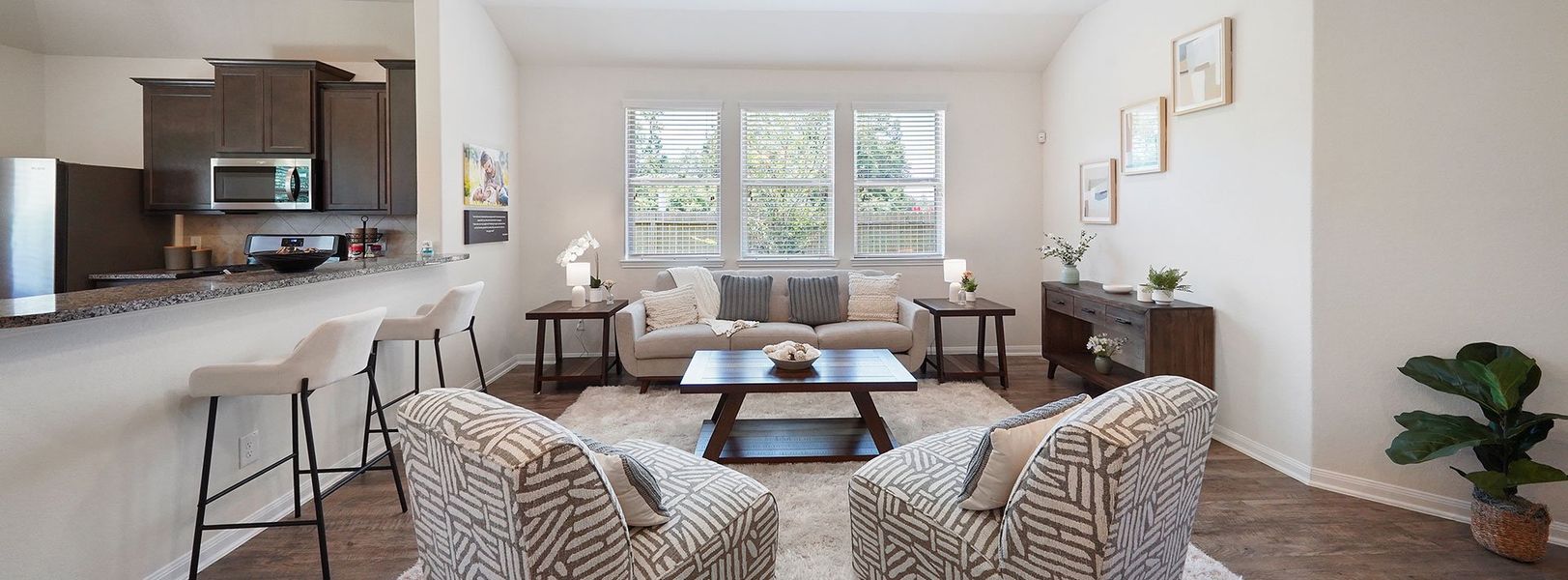 Representative furnished interior of a home built from the Wilson by First America Homes in Liberty Estates, Cleveland (Image 7).