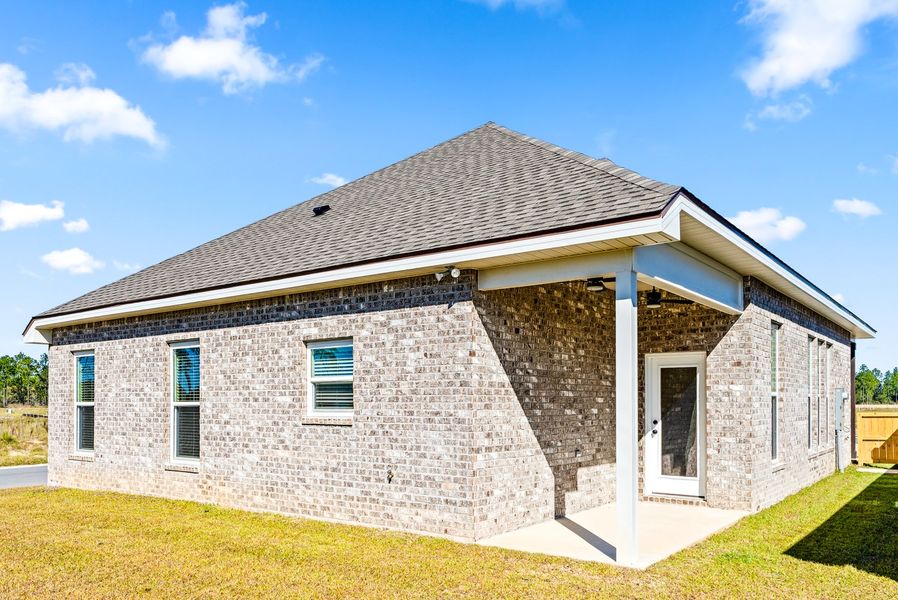 Exterior details and patio area of a home in Natureview, Freeport (Image 3).