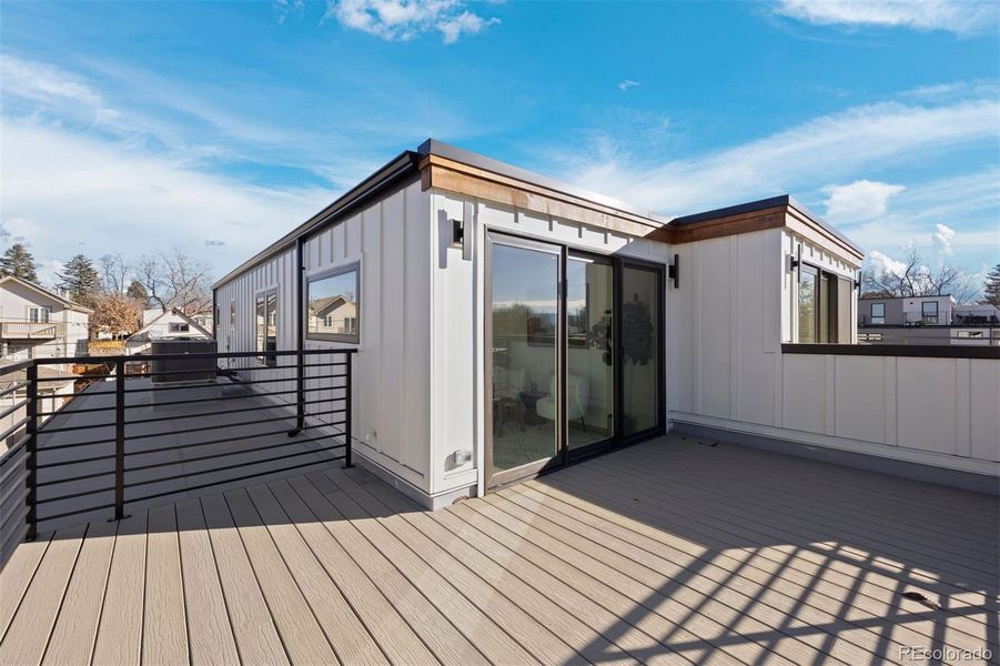Exterior details and patio area of a home in , Denver (Image 33).