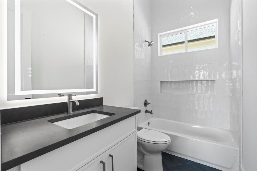 Furnished interior view inside a new home in , Houston (Image 36).