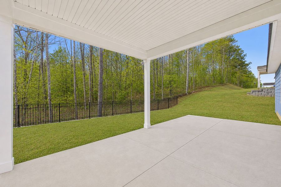 Exterior details and patio area of a home in Carriage Estates, Lexington (Image 4).
