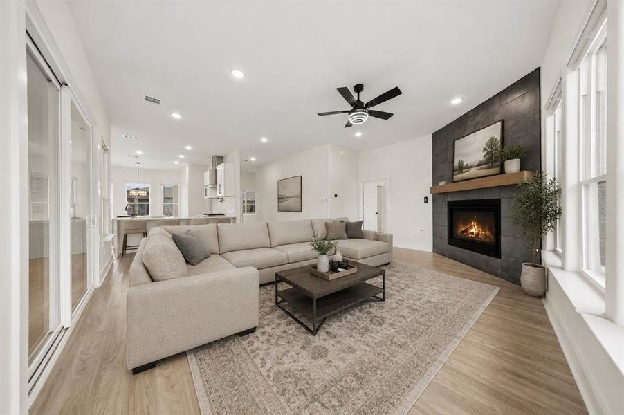 Furnished interior view inside a new home in , McKinney (Image 6). Furnished interior view inside a new home in , McKinney (Image 6).