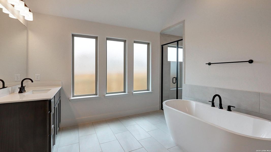 Furnished interior view inside a new home in Alsatian Oaks, Castroville (Image 15).