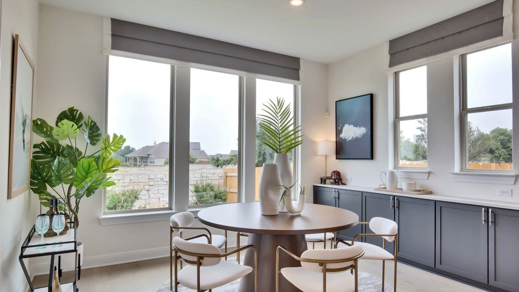 Furnished interior view inside a new home in Oaks at San Gabriel, Georgetown (Image 12). Furnished interior view inside a new home in Oaks at San Gabriel, Georgetown (Image 12).