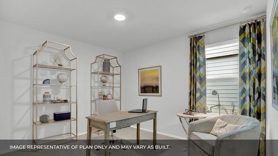 Furnished interior view inside a new home in Southgrove, Kyle (Image 11).