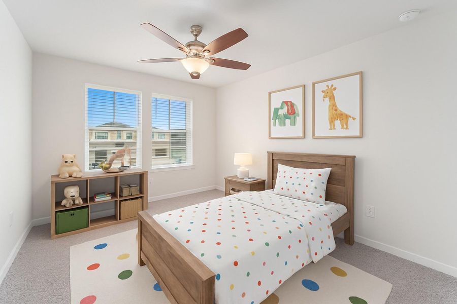 Bedroom 2 - Virtually staged Bedroom 2 - Virtually staged