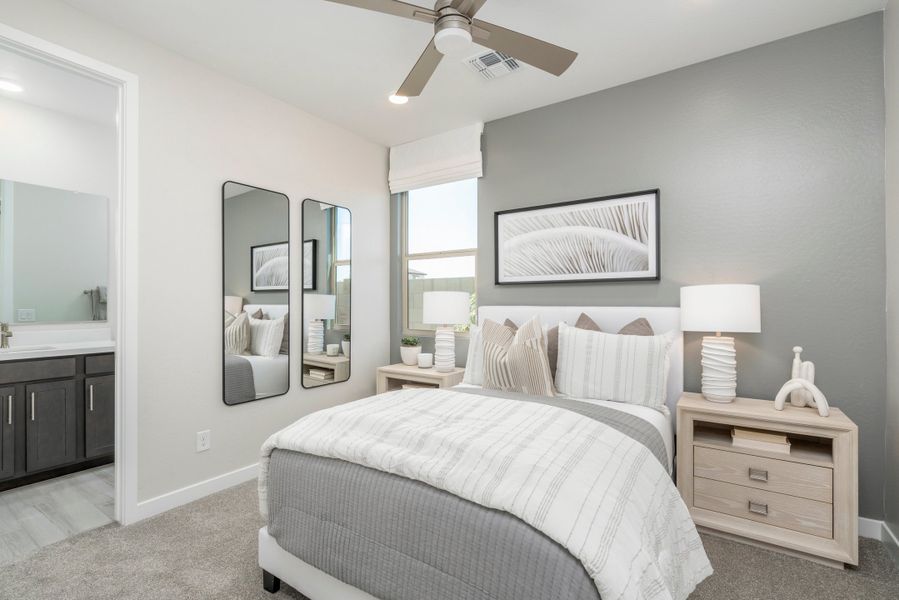 Representative furnished interior of a home built from the Monument by Risewell Homes in Citrus Park, Goodyear (Image 18).