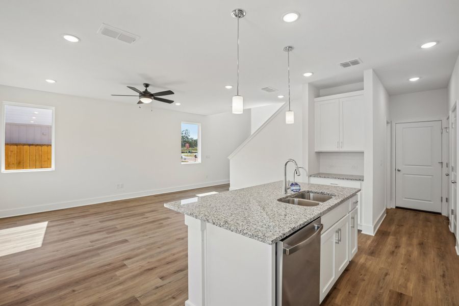 Furnished interior view inside a new home in Freedom at Anthem, Kyle (Image 7). Furnished interior view inside a new home in Freedom at Anthem, Kyle (Image 7).