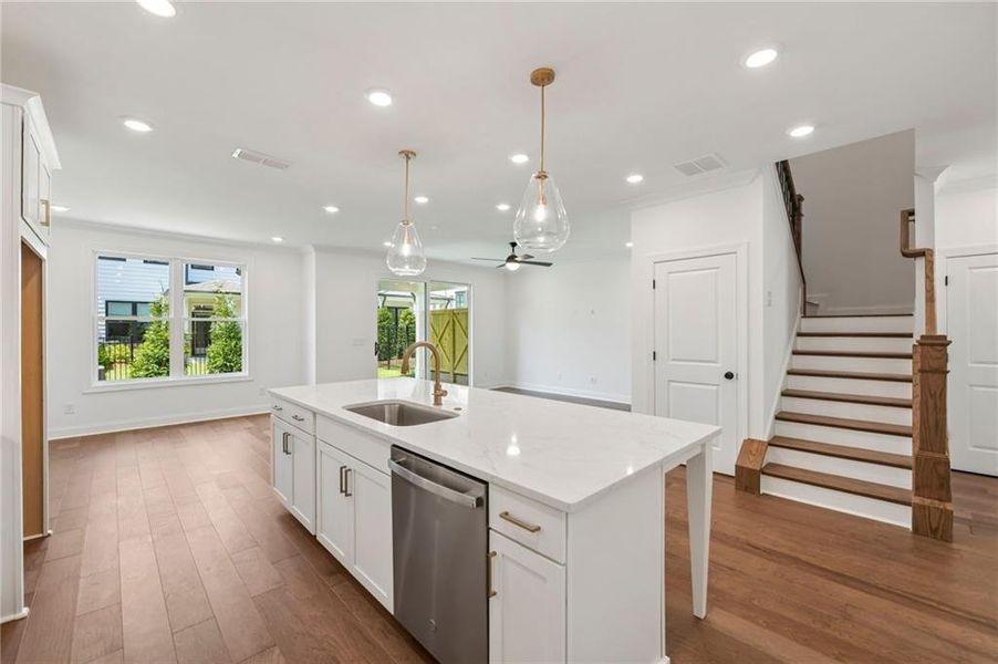 Furnished interior view inside a new home in , Buford (Image 10).