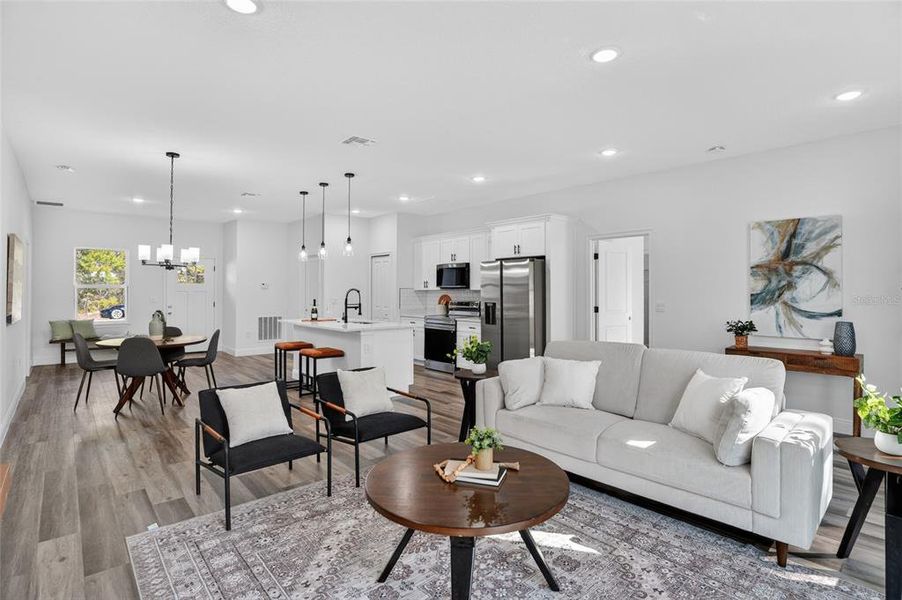 Furnished interior view inside a new home in , Citrus Springs (Image 9).