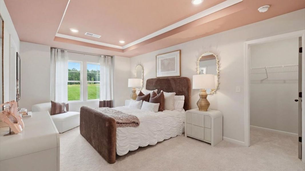 Representative furnished interior of a home built from the Stonefield - Side Entry by DRB Homes in Brighton, Locust Grove (Image 36).