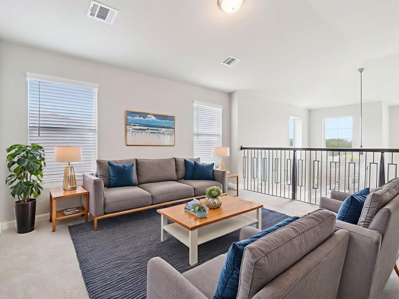Furnished interior view inside a new home in Kallison Ranch, San Antonio (Image 4).