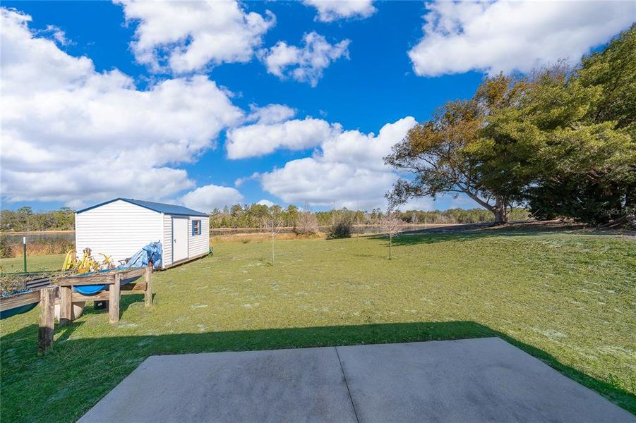 Exterior details and patio area of a home in , Osteen (Image 23).